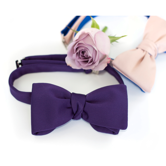 Papion Self-Tie Purple